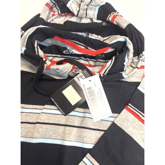 Micros Men’s Variagated Striped  Long Sleeve Hooded Tee, Sz. S - Picture 7 of 14